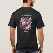 Model jaar/gereviseerde levertransplantatie T-shir T-shirt (Achterkant)