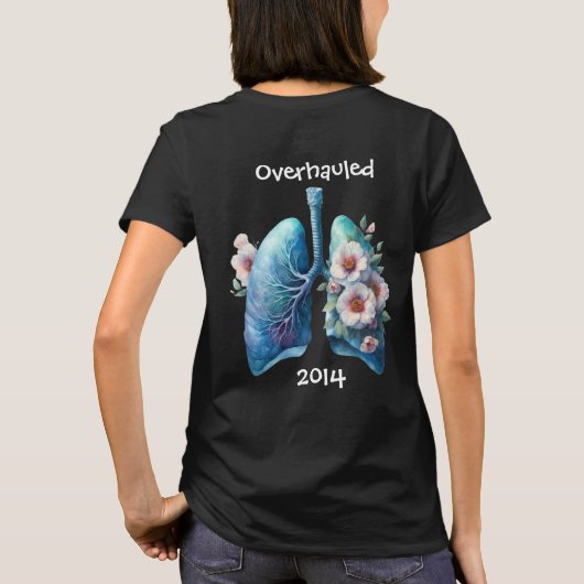 Model Jaar/gereviseerde longtransplantatie T-shirt (Achterkant)