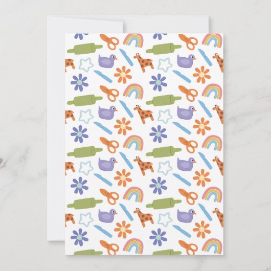 Model Klei Maken Ambachten Klei Kunst Leuke Verjaa Kaart (Achterkant)