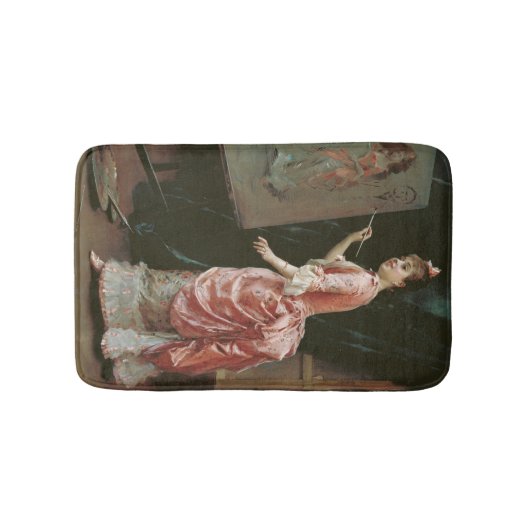 Model Making Mischief (door Raimundo de Madrazo) Badmat (Voorkant)