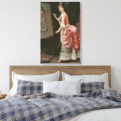 Model Making Mischief (door Raimundo de Madrazo) Canvas Afdruk (Insitu (Slaapkamer))