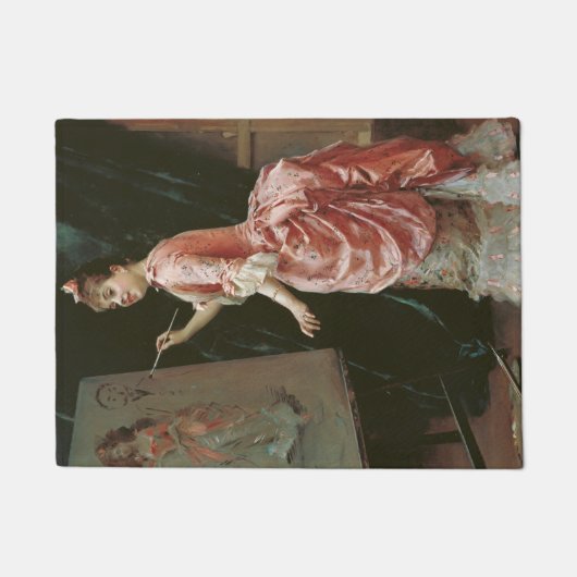 Model Making Mischief (door Raimundo de Madrazo) Deurmat (Voorkant)