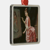 Model Making Mischief (door Raimundo de Madrazo) Metalen Ornament (Rechts)