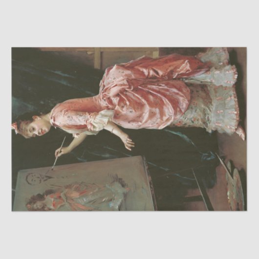 Model Making Mischief (door Raimundo de Madrazo) Tissuepapier (Voorkant)