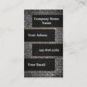 Model metal visitekaartje (Achterkant)