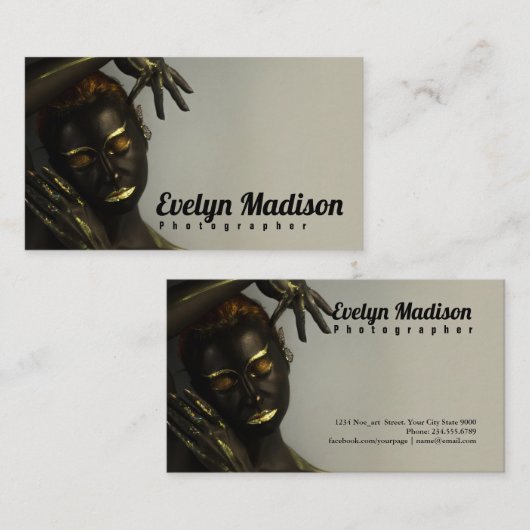 model mode jonge vrouw 67ehjd visitekaartje (Voorkant / Achterkant)