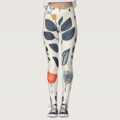 🌿 Model Nature Scandinave met 🐦 oog Leggings (Voorkant)
