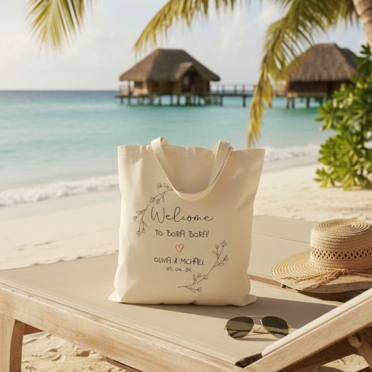 Model of bag for guests, customizable gift bag tote bag