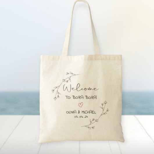 Model of bag for guests,  customizable gift bag tote bag