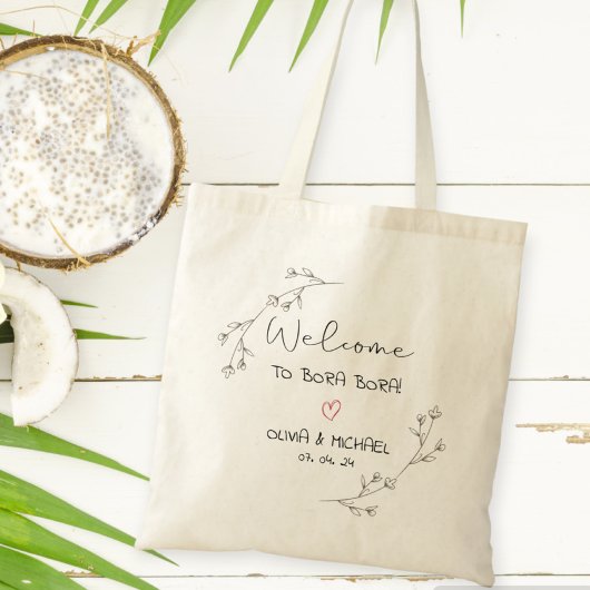 Model of bag for guests,  customizable gift bag tote bag