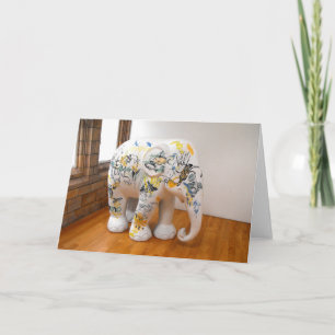 Model olifant feestdagen kaart
