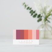 model pastelkleurblok minimalistisch Visitekaartje (Staand voorkant)