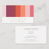 model pastelkleurblok minimalistisch Visitekaartje (Voorkant / Achterkant)