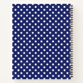 Model Pois Blanc Blauw Marine Notitieboek (Achterkant)
