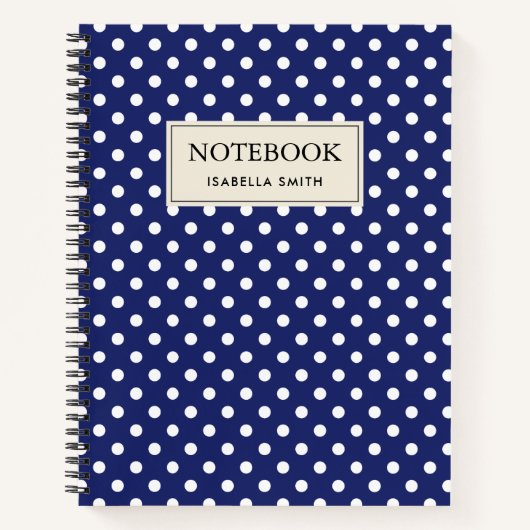 Model Pois Blanc Blauw Marine Notitieboek (Voorkant)
