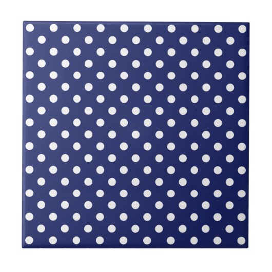 Model Pois Blanc Blauw Marine Tegeltje (Voorkant)
