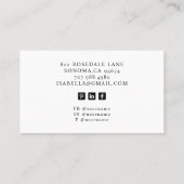 Model Professionele Foto Visitekaartje (Achterkant)