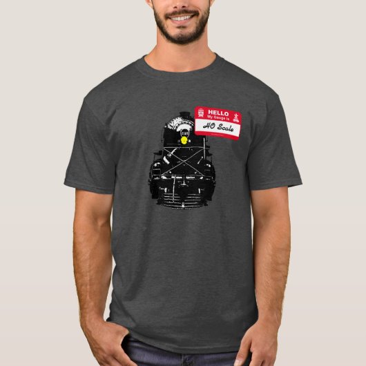 Model Railroader - Hallo mijn gage is - Locomotief T-shirt (Voorkant)