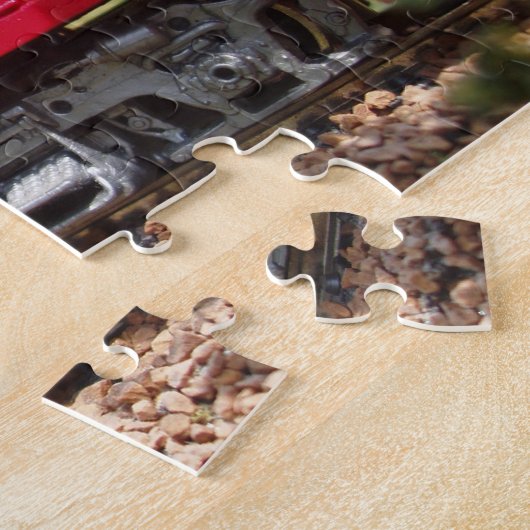 Model Railroading Puzzle # 2 in tin Legpuzzel (Zijkant)