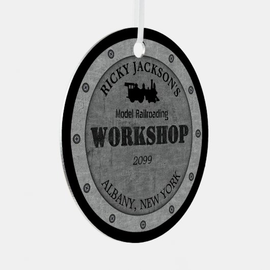 Model Railroading Workshop Ornament (Voorkant Rechts)