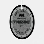 Model Railroading Workshop Ornament (Voorkant links)