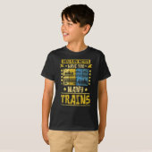 Model Railway Never Too Many Trains T-shirt (Voorkant volledig)