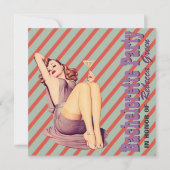 model retro van bachelorette kaart (Voorkant)