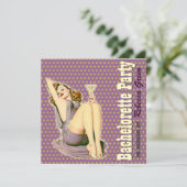 model retro van bachelorette kaart (Staand voorkant)