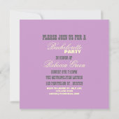 model retro van bachelorette kaart (Achterkant)