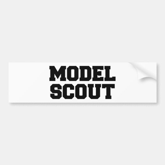 MODEL SCOUT BUMPERSTICKER (Voorkant)