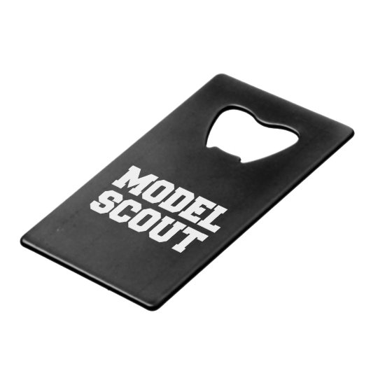 MODEL SCOUT CREDITKAART FLESSENOPENER (Voorkant Gekanteld)