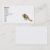 Model Sick in Toilet Visitekaartje (Voorkant / Achterkant)