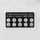 model SKULL-loyaliteitskaart Klantenkaartje (Achterkant)