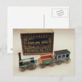 Model spoorweg, c.1870 briefkaart (Voorkant / Achterkant)