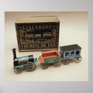 Model spoorweg, c.1870 poster