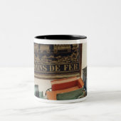 Model spoorweg, c.1870 tweekleurige koffiemok (Center)