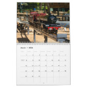 Model Steam Locomotives Wall Agenda Kalender (Mar 2026)