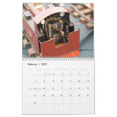 Model Steam Locomotives Wall Agenda Kalender (Feb 2027)