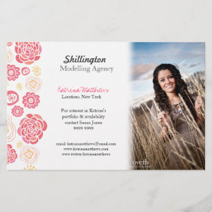 Model Stylist Model Foto Promotiekaart Flyer
