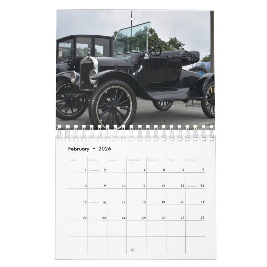 Model T-agenda Kalender (Feb 2026)