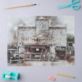 Model T & Antiek winkel  20x30-decoupage Tissuepapier (Craft)