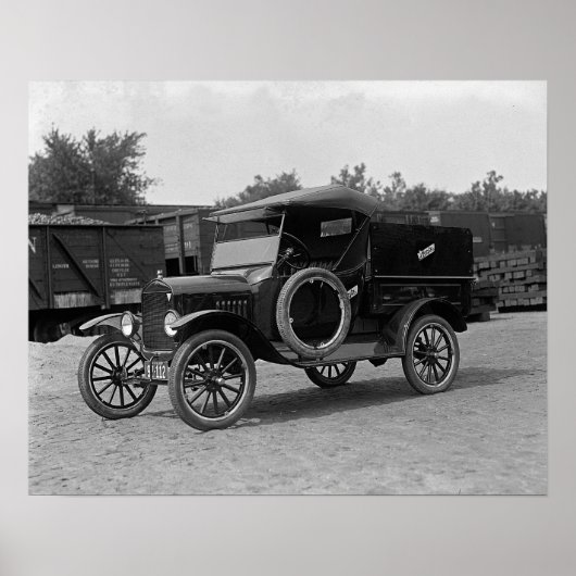 Model T pick-up truck, 1925. Oude foto Poster (Voorkant)
