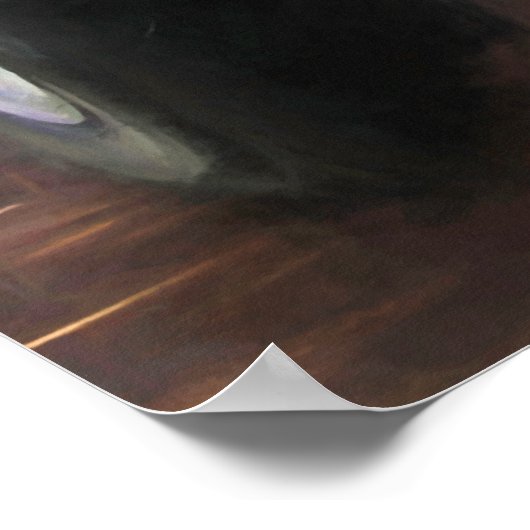 Model T Roadster BEACH SUNSET DREAMS Poster (Hoek)