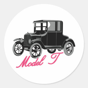 Model T Ronde Sticker