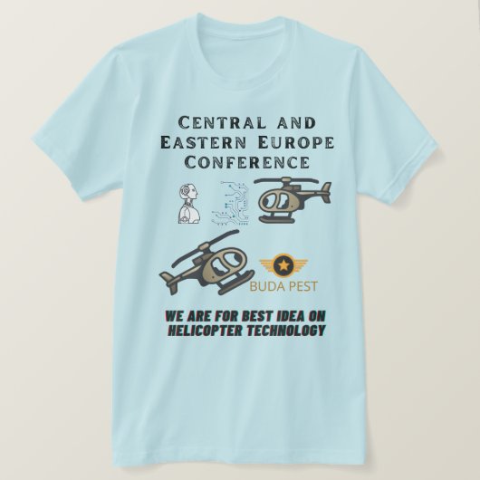 Model T-shirt Helicopter Summit (Design voorkant)