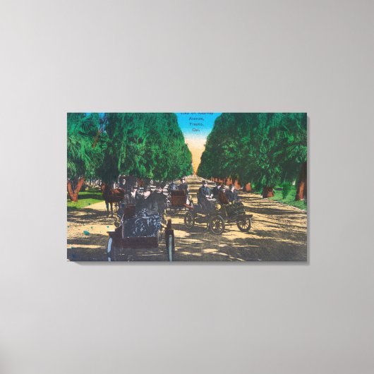 Model-T-snoeren op oorney AvenueFresno, CA Canvas Afdruk (Voorkant)