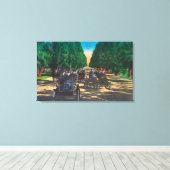 Model-T-snoeren op oorney AvenueFresno, CA Canvas Afdruk (Insitu (Houten vloer))