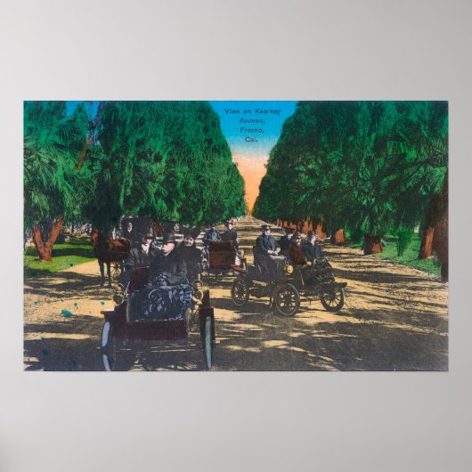 Model-T-snoeren op oorney AvenueFresno, CA Poster (Voorkant)
