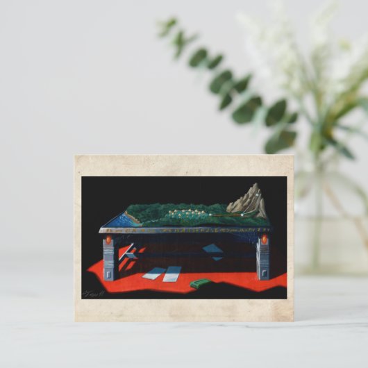 Model tafelblad - Briefkaart (Staand voorkant)