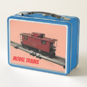 Model Trains Metal Lunchbox  (Achterkant)